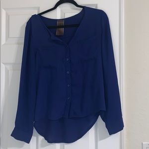 Basics Blue Button Down Shirt